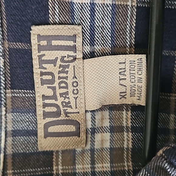 Duluth Trading Co Men's XL Tall Cotton Flannel - Picture 3 of 12